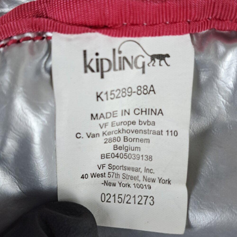Kipling Kichirou Lunch Bag Pink Crossbody Nylon - Used - Great Condition - Picture 6 of 15